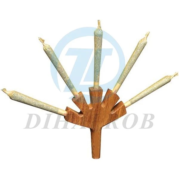Pibell ysmygu naturiol amrwd cyn-rolio tiwb pren bifurcated pren