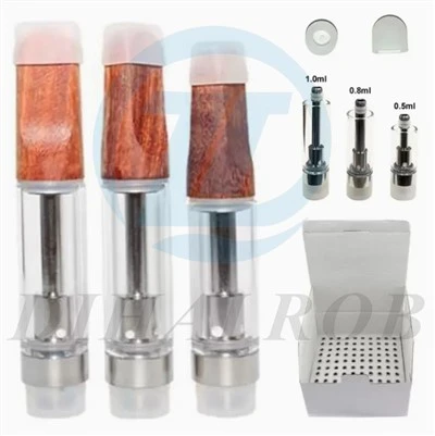 Atomizer sigarét gwag vape vape anweddydd pen cart cetris cetris tomen drip pren deiliad sigarét